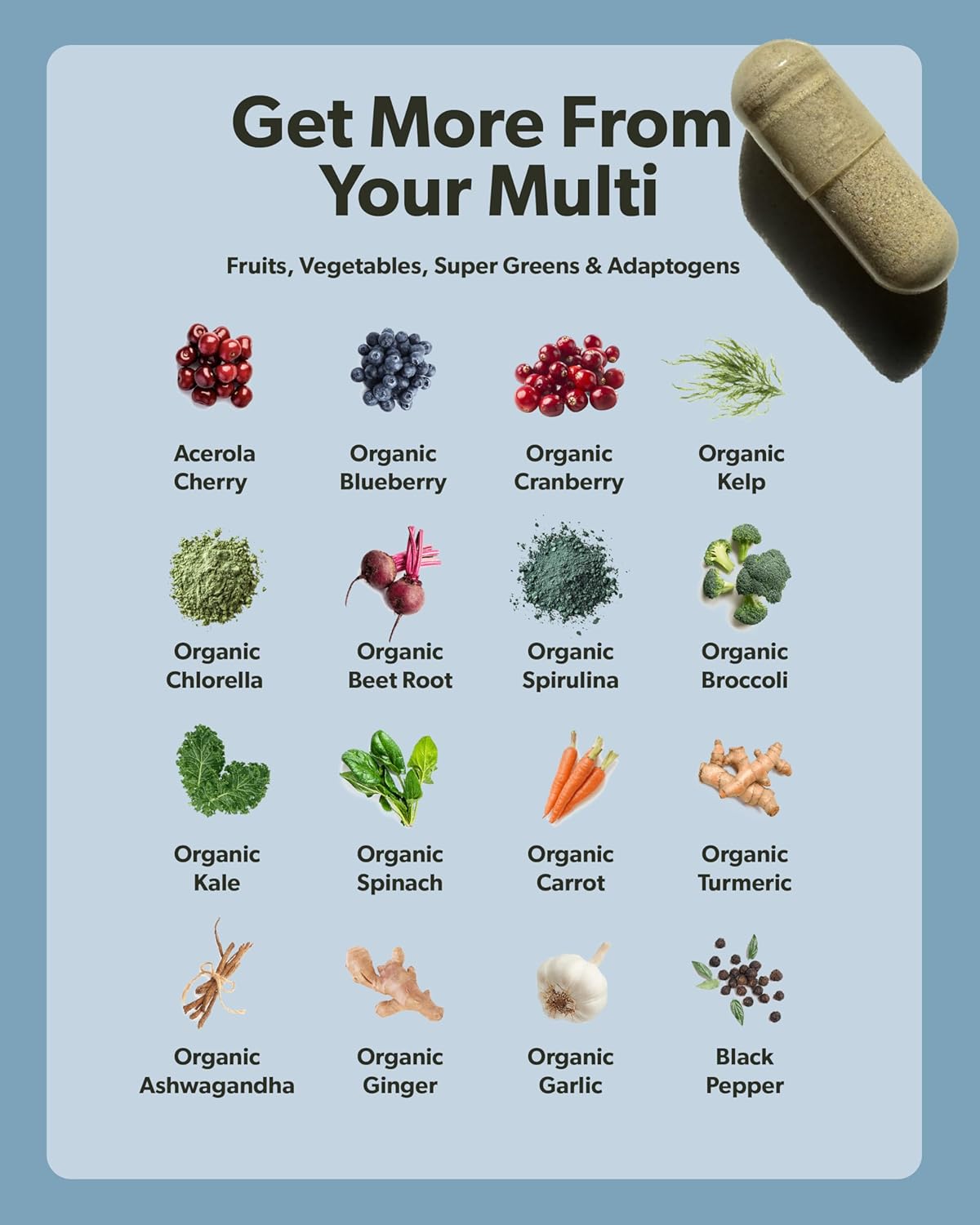 Multivitamínico para Hombres, B Complejo Methylado, 60 Cápsulas