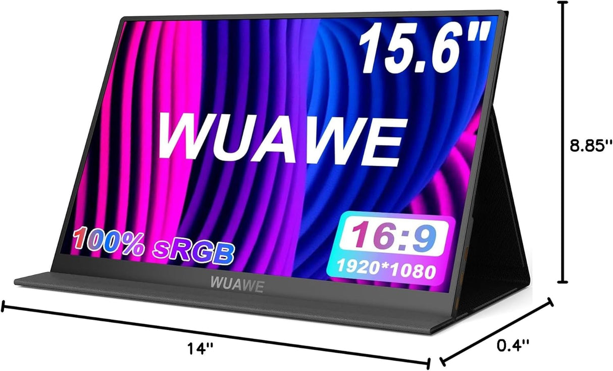 Monitor portátil 15.6 1080P USB C HDMI, HDR Freesync AA