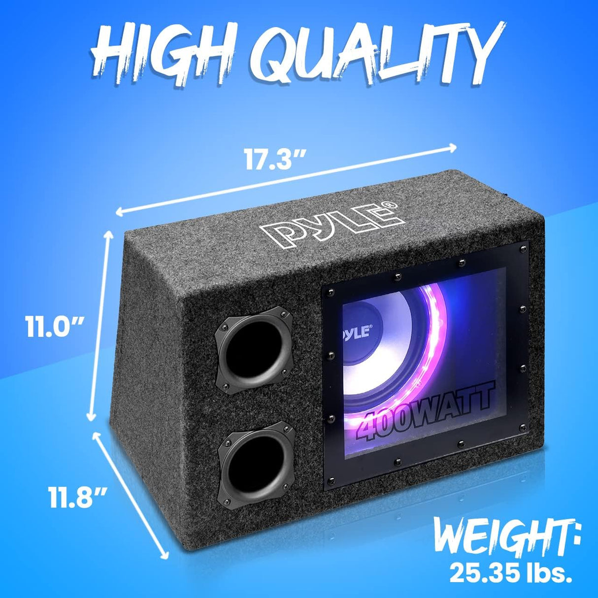 Parlantes Caja de subwoofer ventilada PYLE PLBNPS18