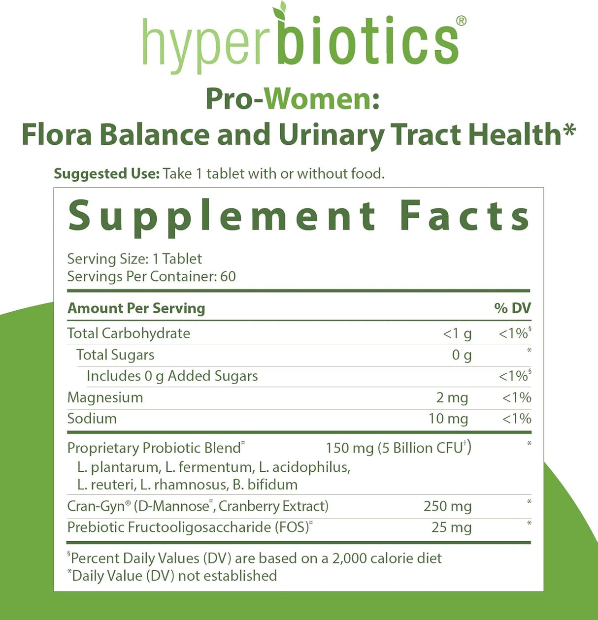 Suplemento probióticos para mujer con extracto de arándano