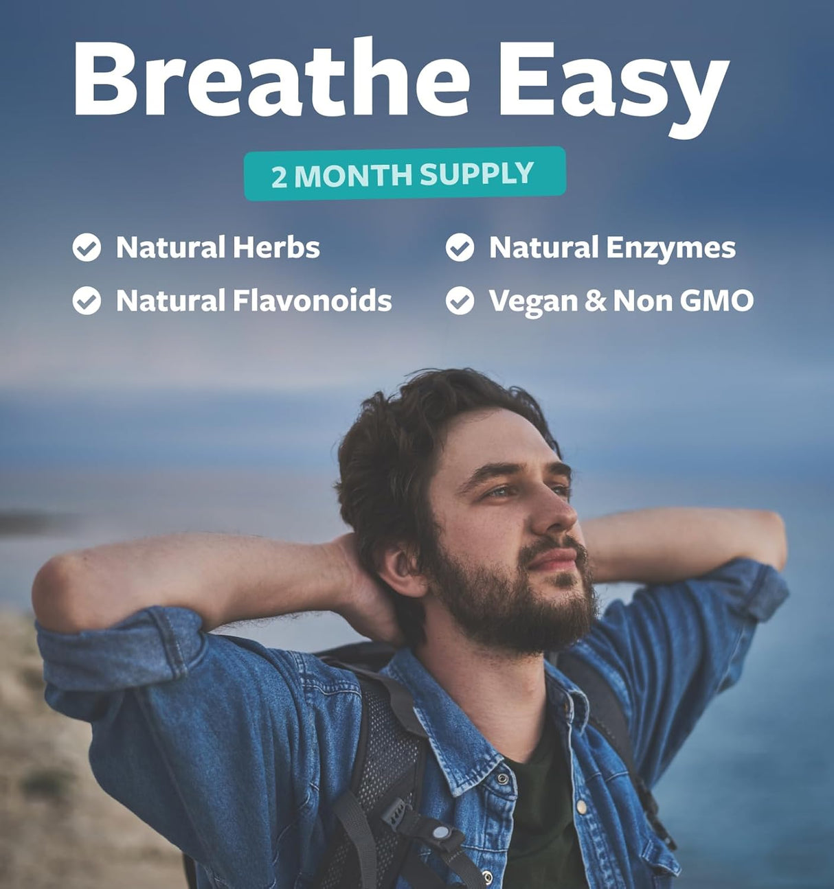 Suplemento Respiratorio 2 Meses - Limpieza Pulmonar, Vegan