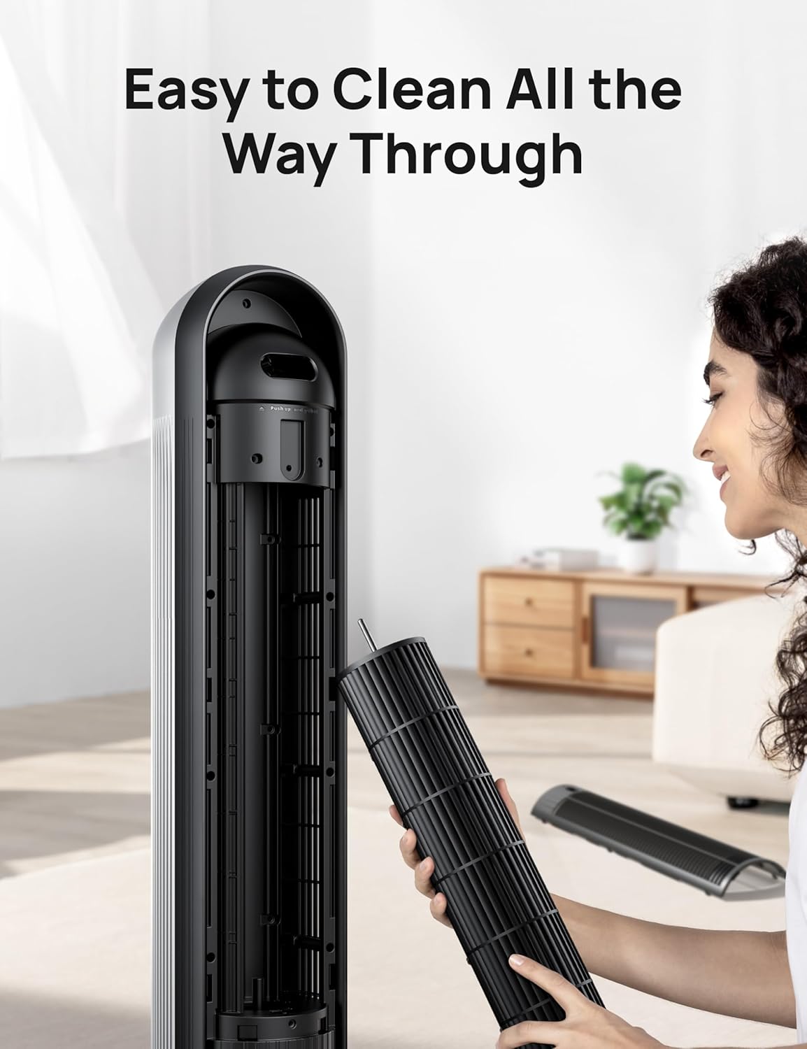 Ventilador Dreo para dormitorio, silencioso, 90° oscilante, DR-HTF007