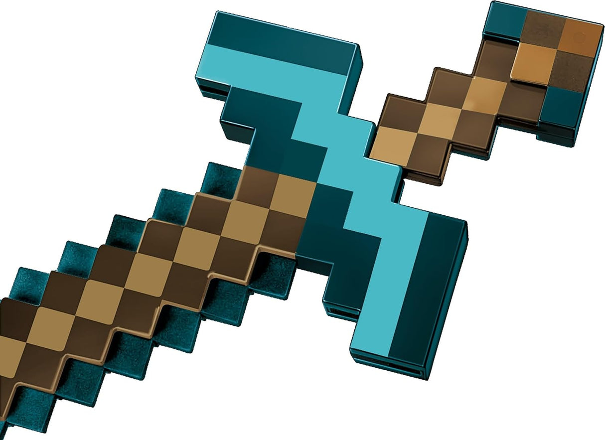 Espada y pico transformables Mattel Minecraft, 2 en 1, exclusivo Amazon