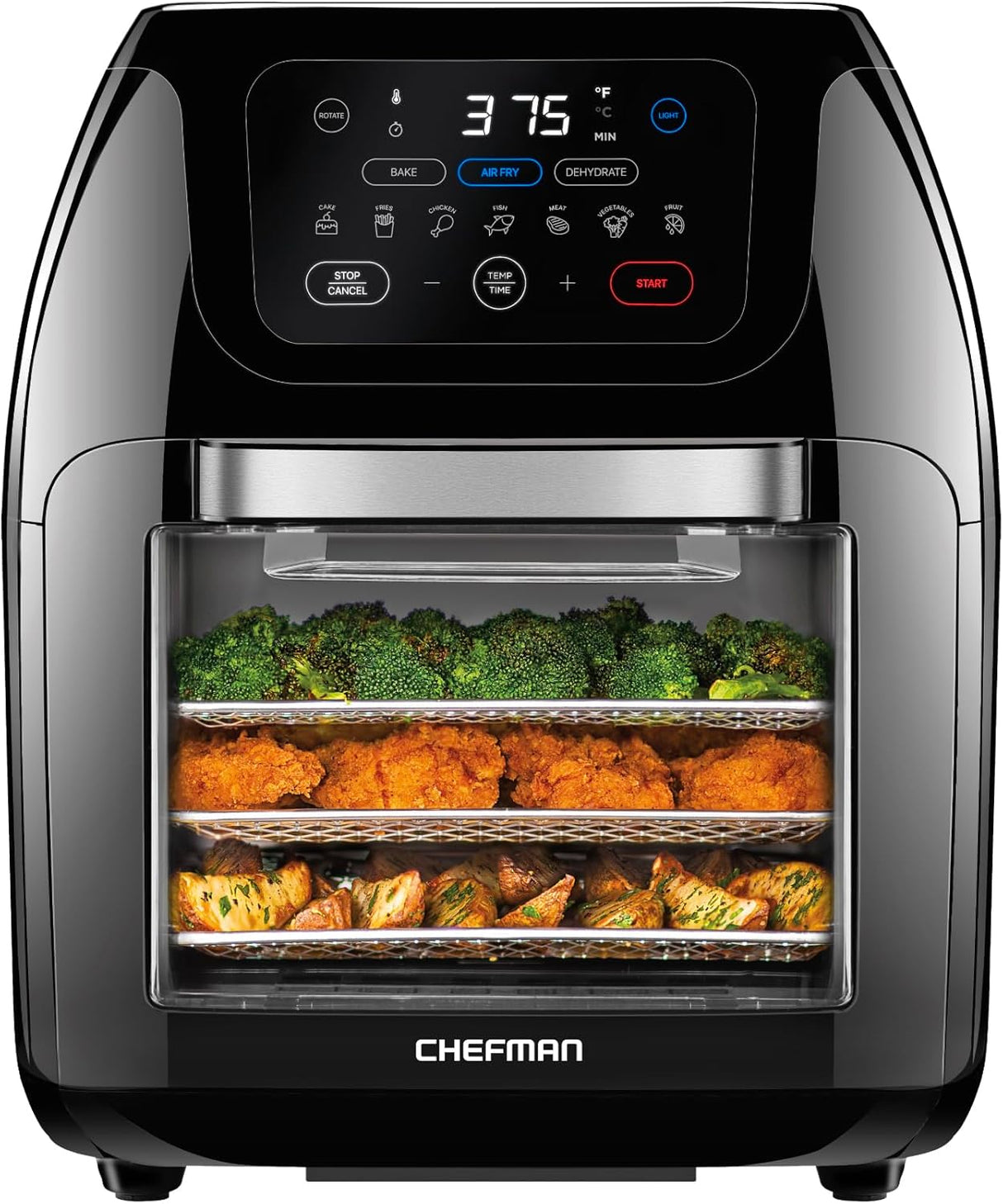 Freidora de aire multifuncional CHEFMAN, 10L, 17 presets, XL
