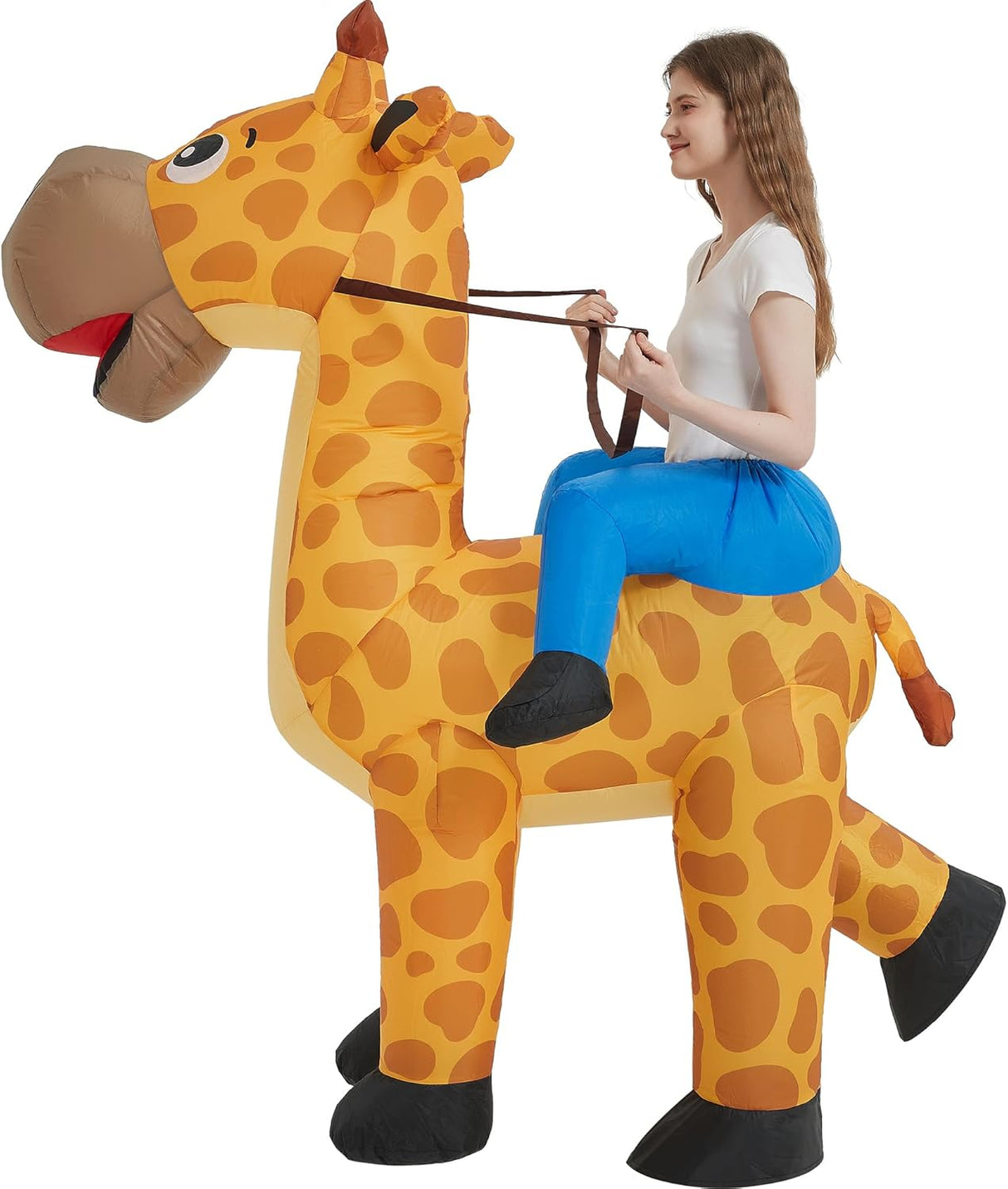 Disfraz Inflable Casa, Adulto, Giraffe, Halloween, Unisex