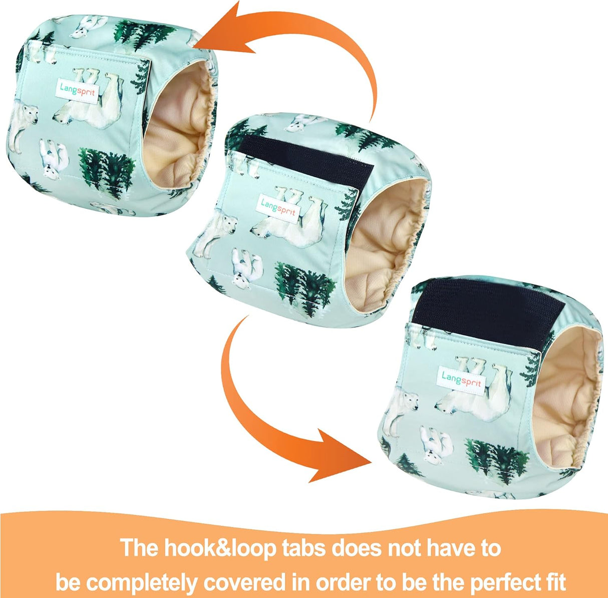 Langsprit Bandas para vientre masculino para perros machos