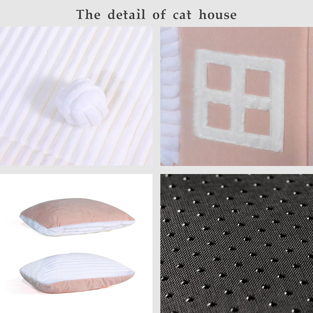 Casa para Gatos Jiupety, con chimenea, espacio interior amplio