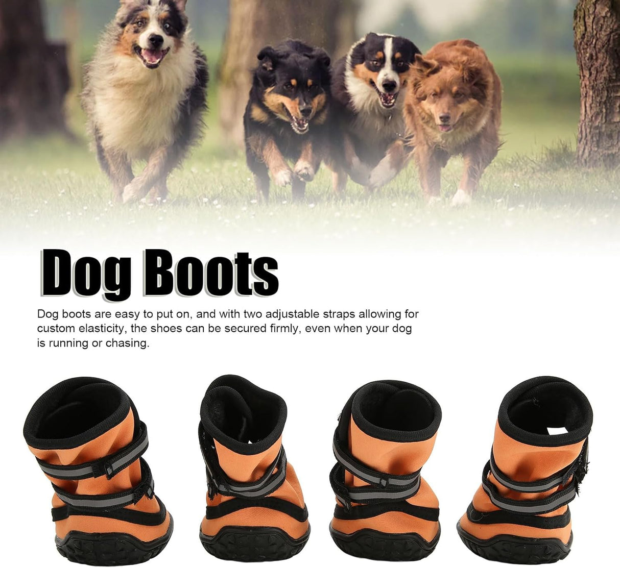 Botas para perros, Paw Protector, Antideslizantes, Tamaño M