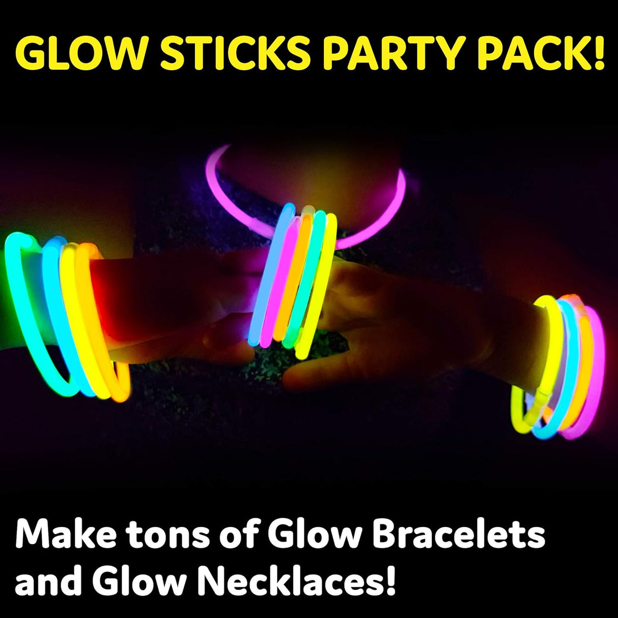 Glow Sticks para Fiestas Neon Pulseras-Collares Fluorescente