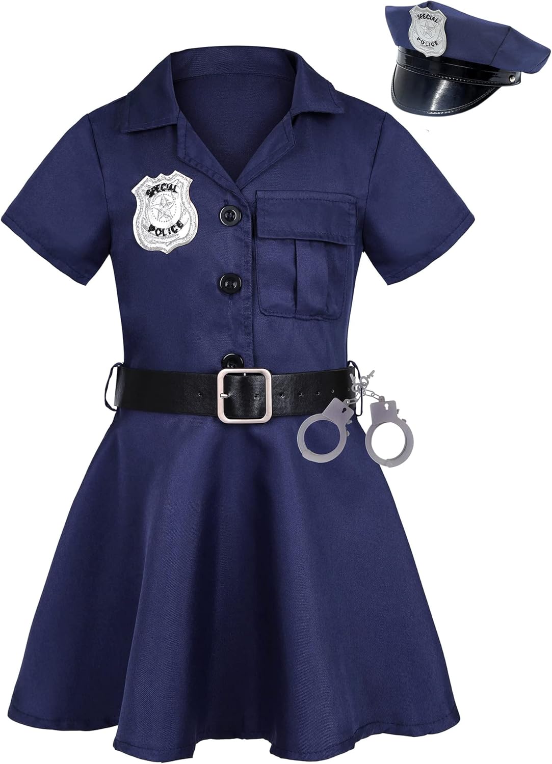 Disfraz de Oficial de Policía para Niñas - Traje Halloween 2023