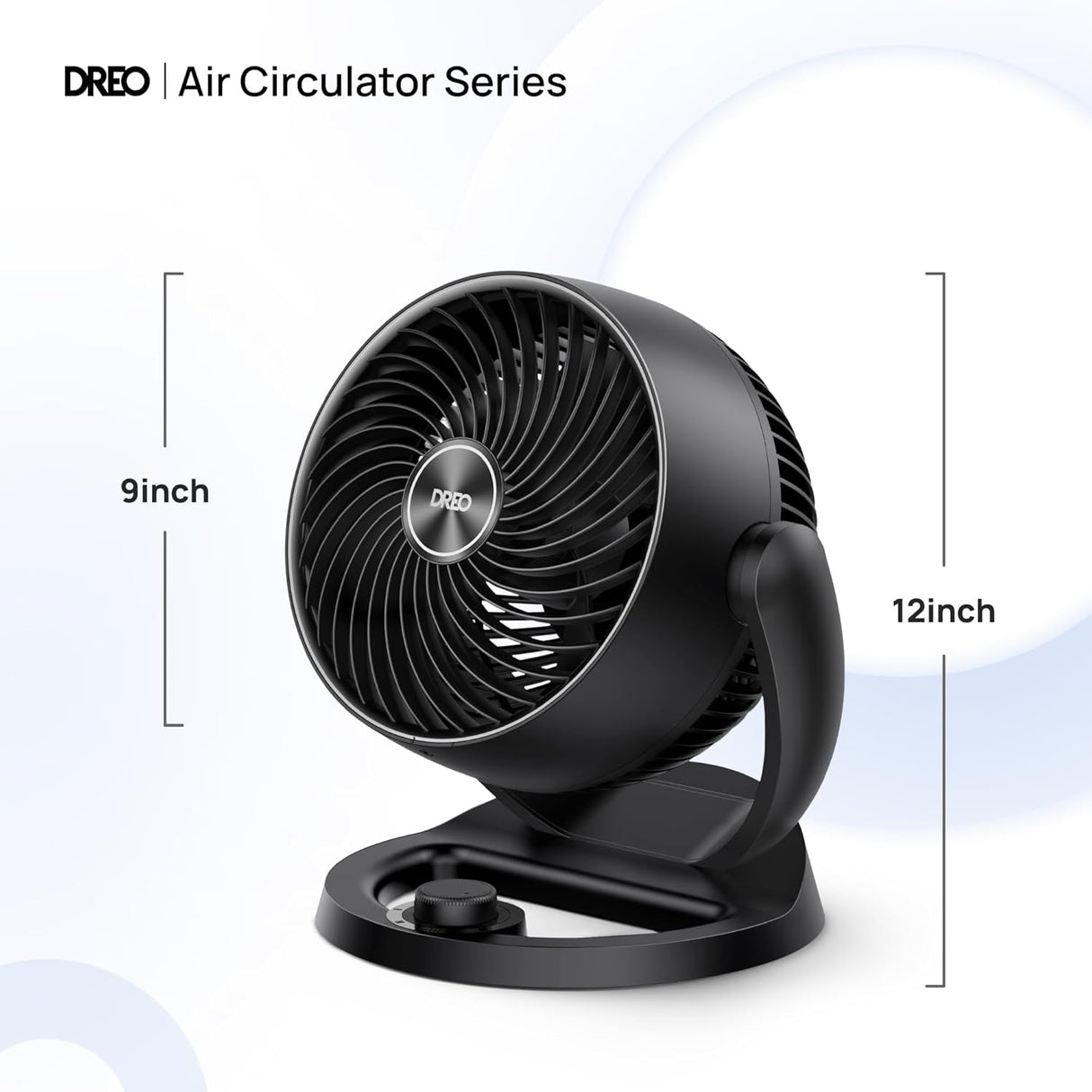 Ventilador Dreo 12, 70ft Aire Potente, 28db, 3 Velocidades