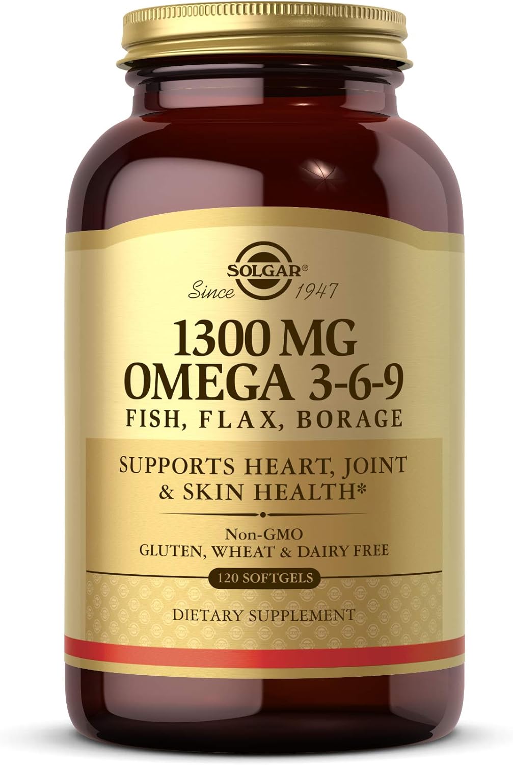 Solgar Omega 3-6-9 1300mg Softgels, Salud Corazón y Piel