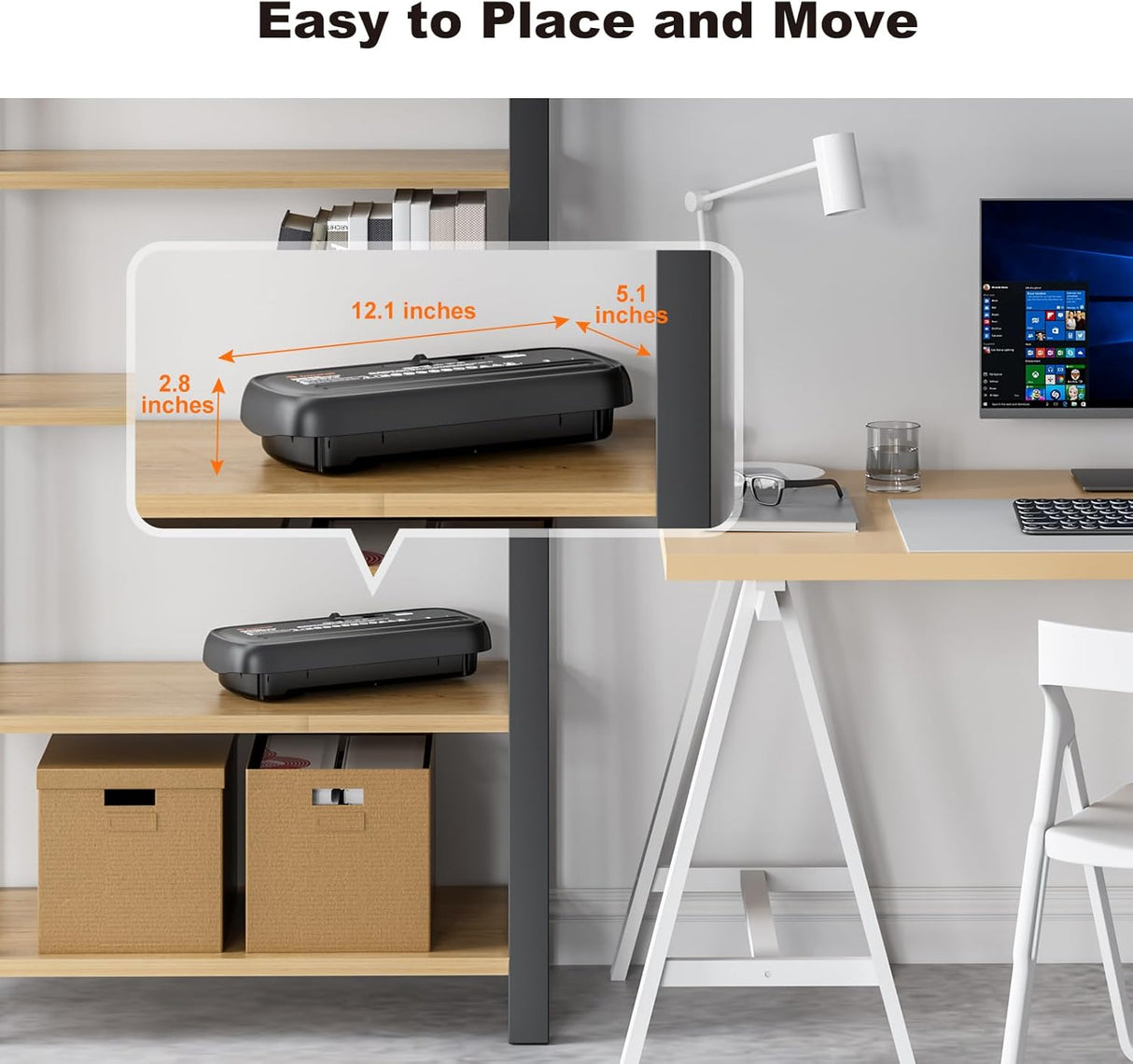 Bonsaii Trituradora de Papel 6 Hojas Sin Canasta S123-B