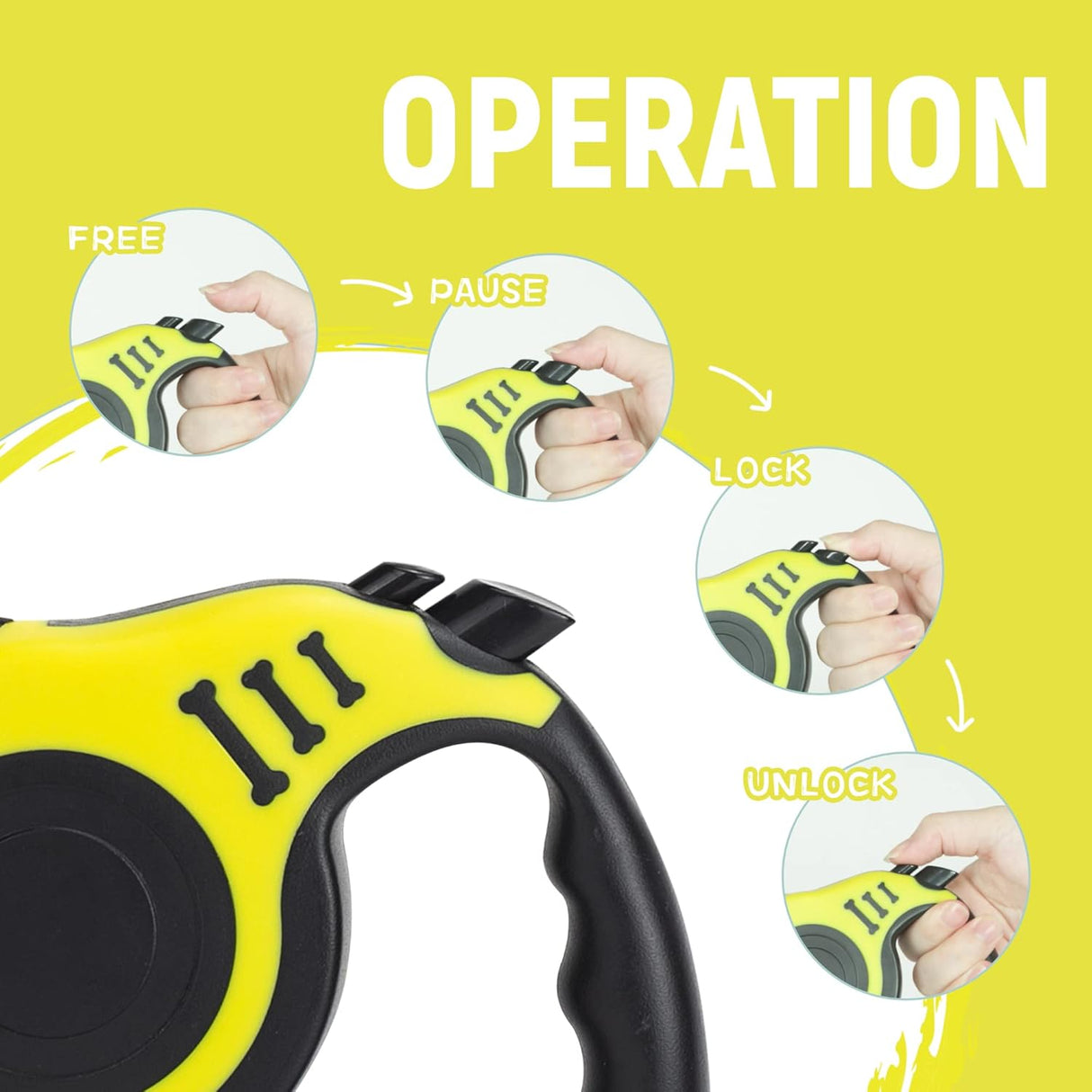 Correa Retráctil Automática para Perros con Cuenco y Dispensador