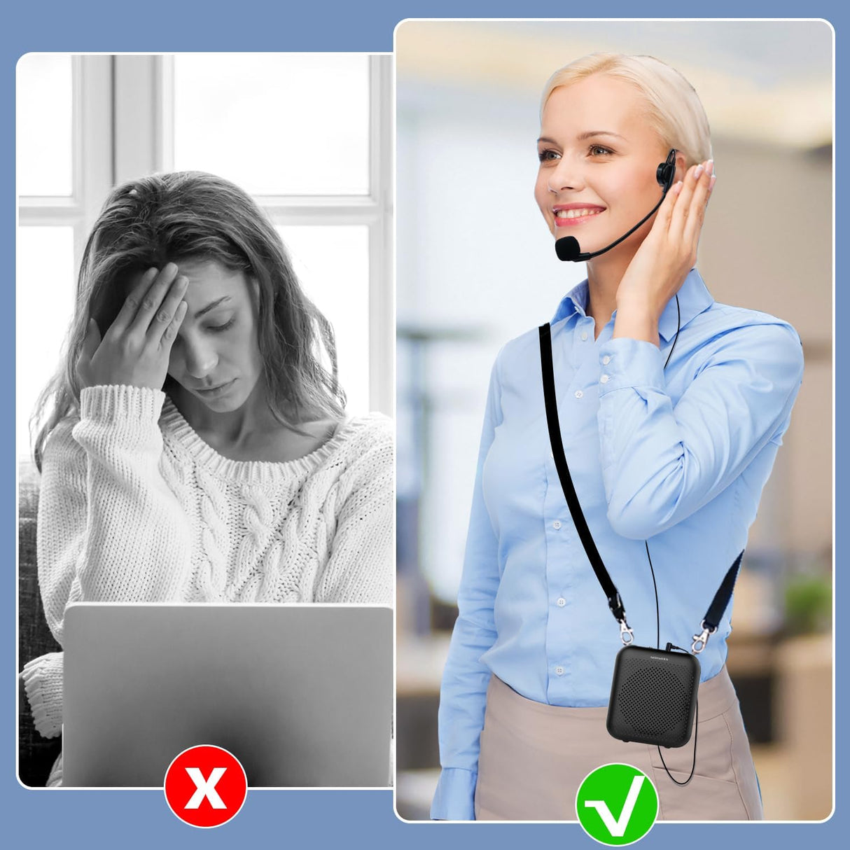 Amplificador de Voz Portátil Mini Recargable con Micrófono