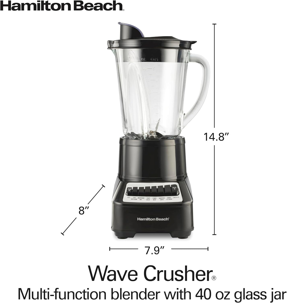 Batidora Hamilton Beach Wave Crusher 700W 40 oz. 14 Funciones 54220