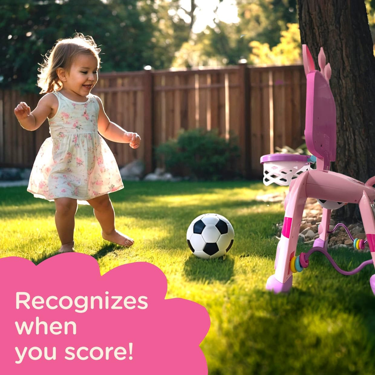 Canasta de Baloncesto y Fútbol Move2Play con Sonidos y Luces