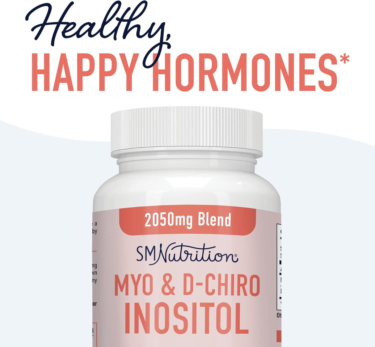 Suplementos Myo Inositol 2000 mg, D Chiro 50 mg Vitamina B8