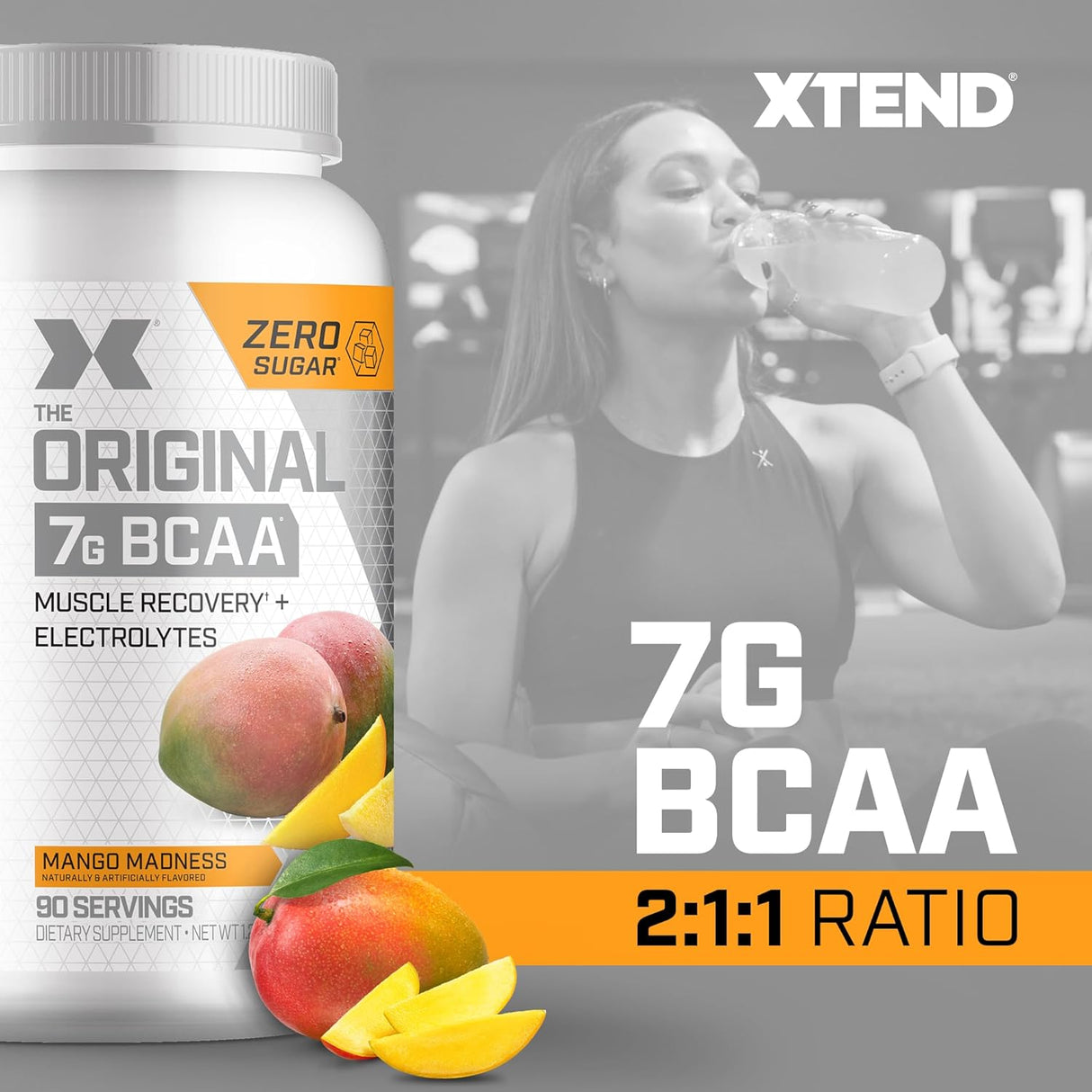 Polvo de BCAA sabor Mango para Recuperación Muscular