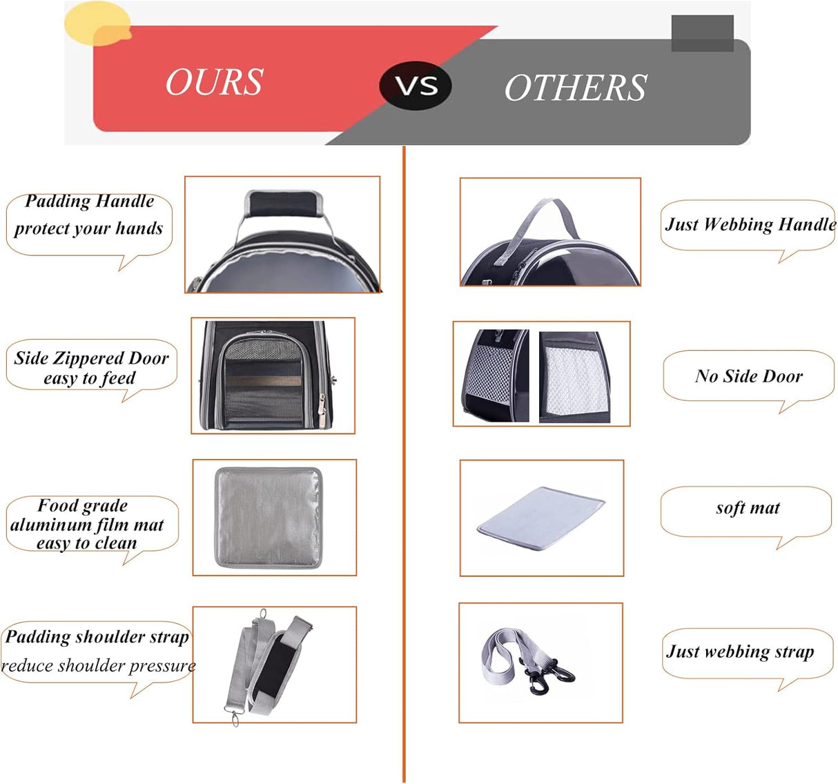 Jaula de viaje para pájaros con soporte negro