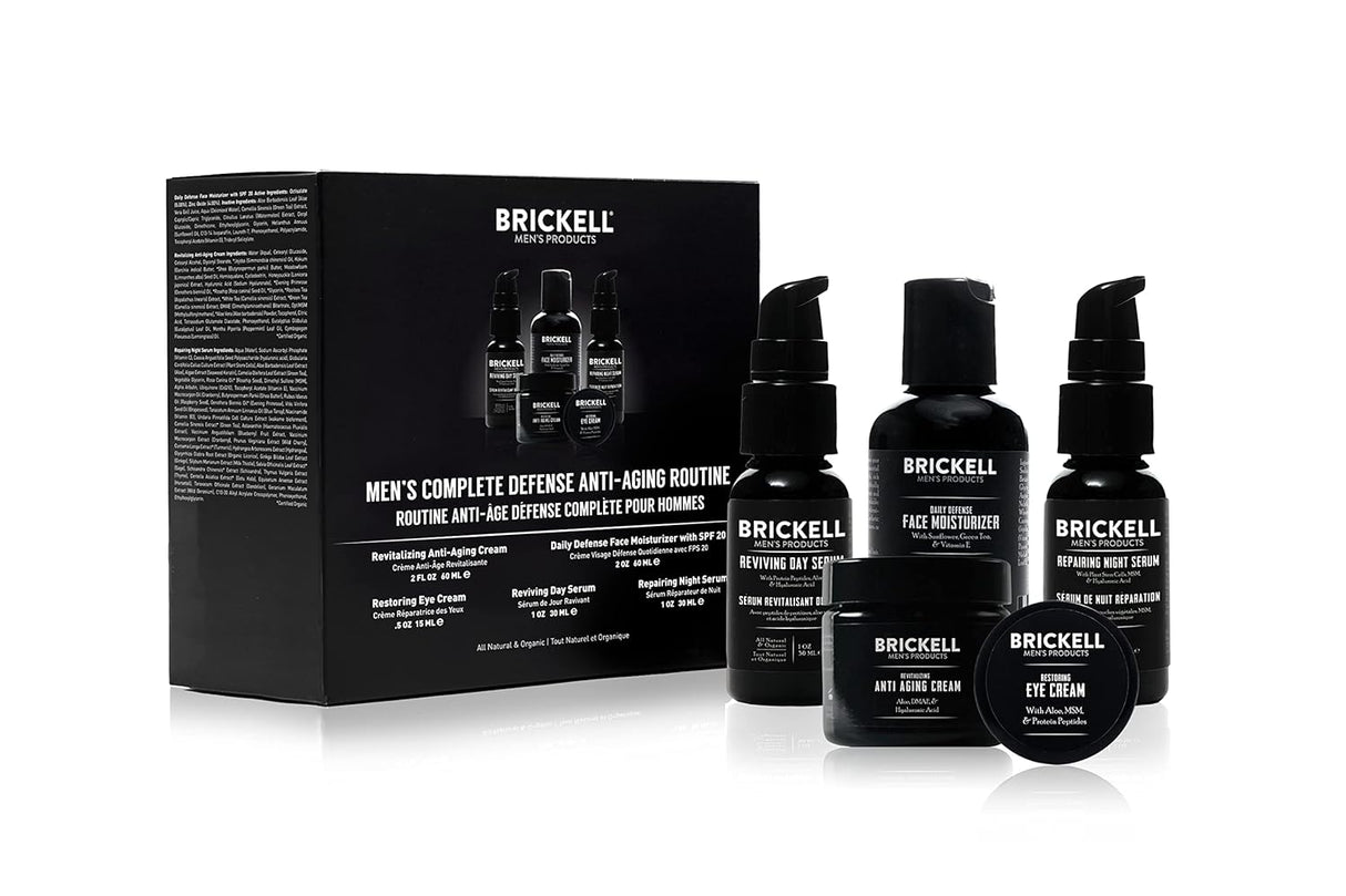 Rutina antienvejecimiento completa para hombre Brickell Men
