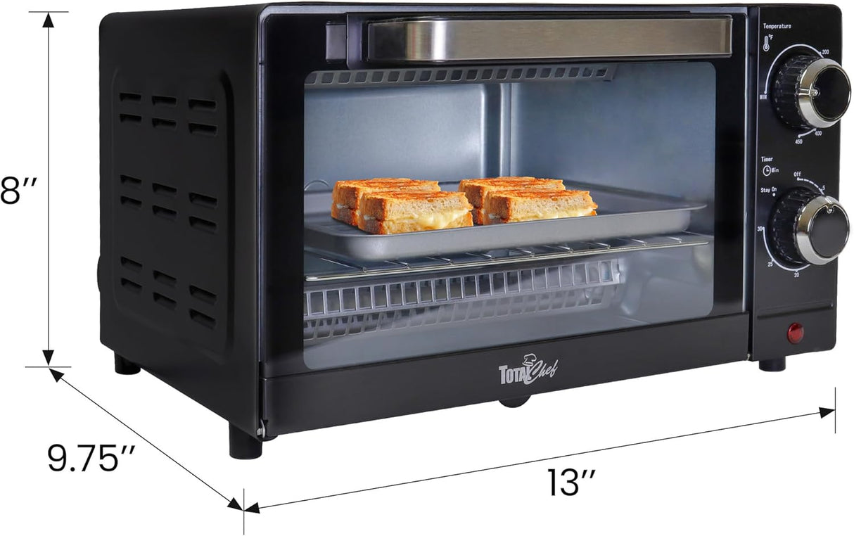Horno tostador de convección de 4 rebanadas Total Chef
