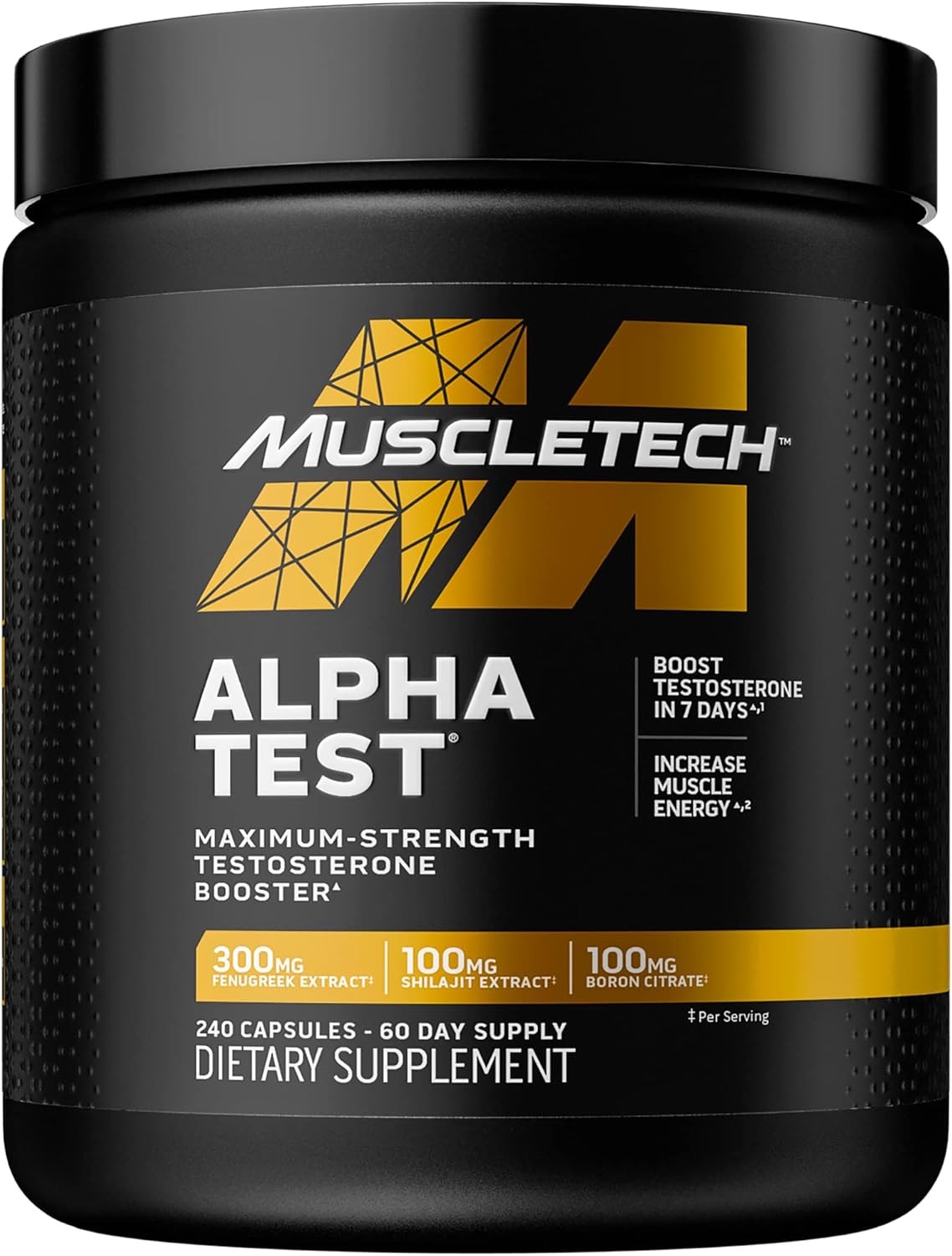 Suplementos MuscleTech AlphaTest Tribulus Terrestris 240 un