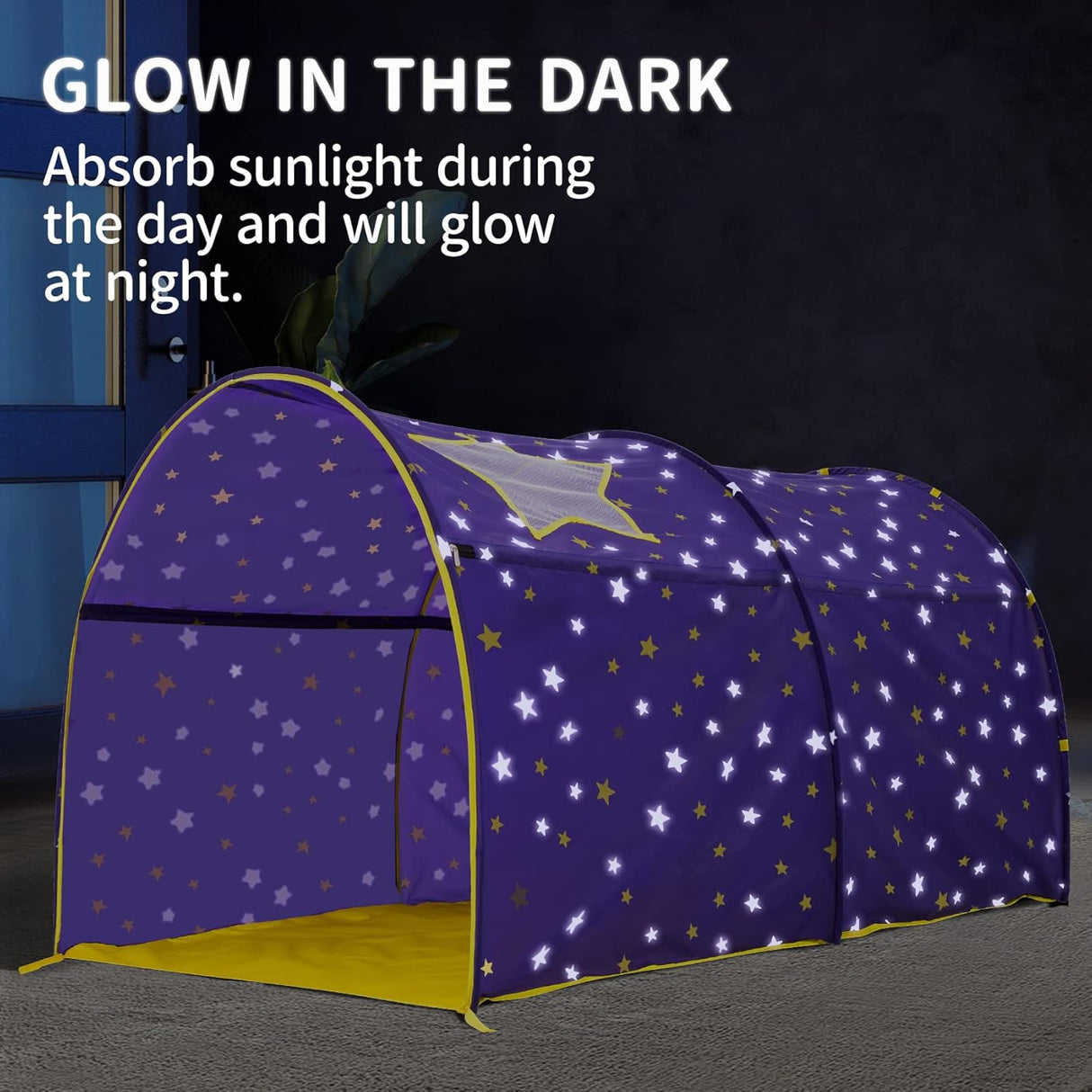 Toldo para cama de ensueño para niños Alvantor Starlight