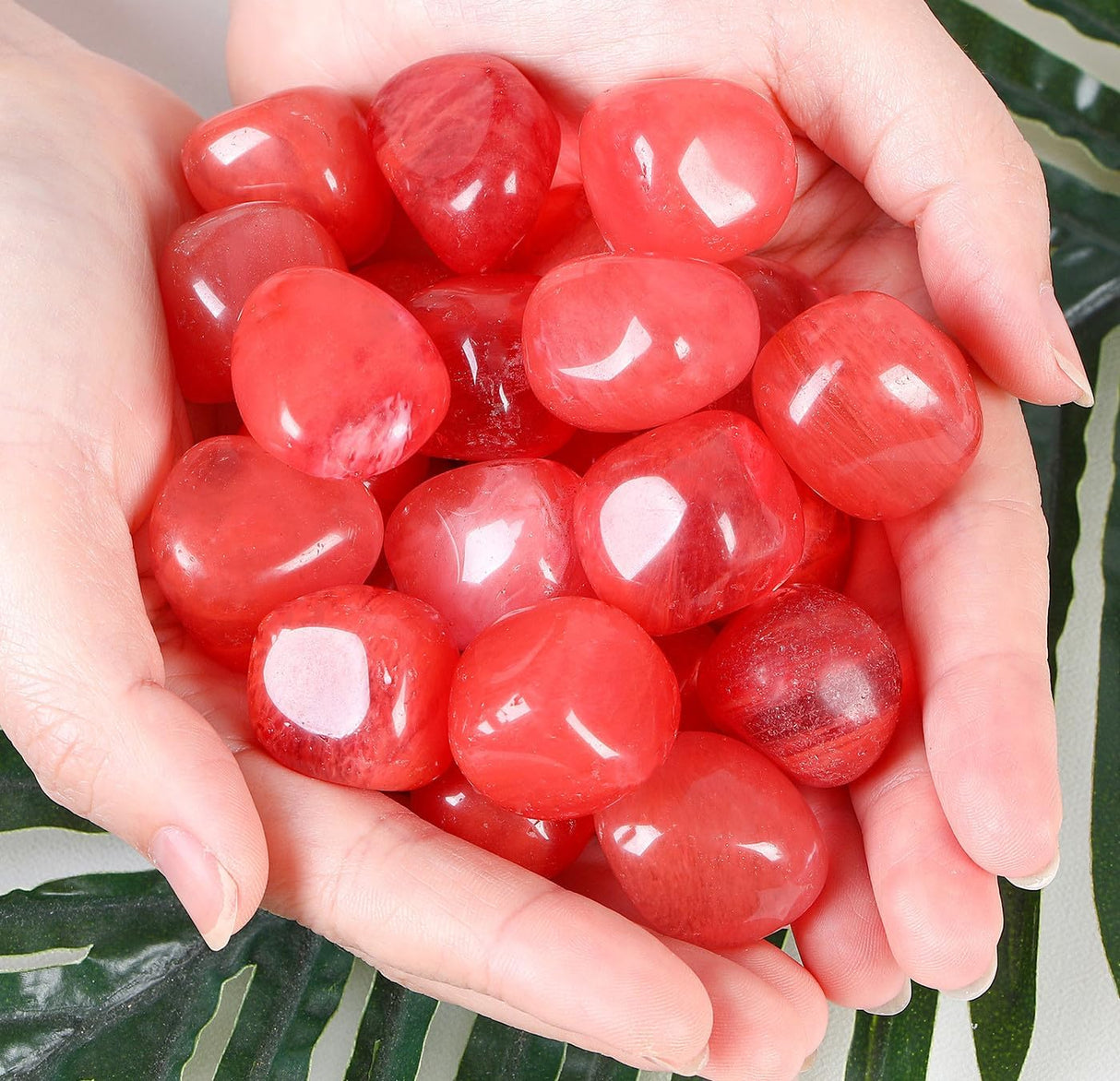 Cristales de Cuarzo Sandía Irregulares Pulidos para Principiantes