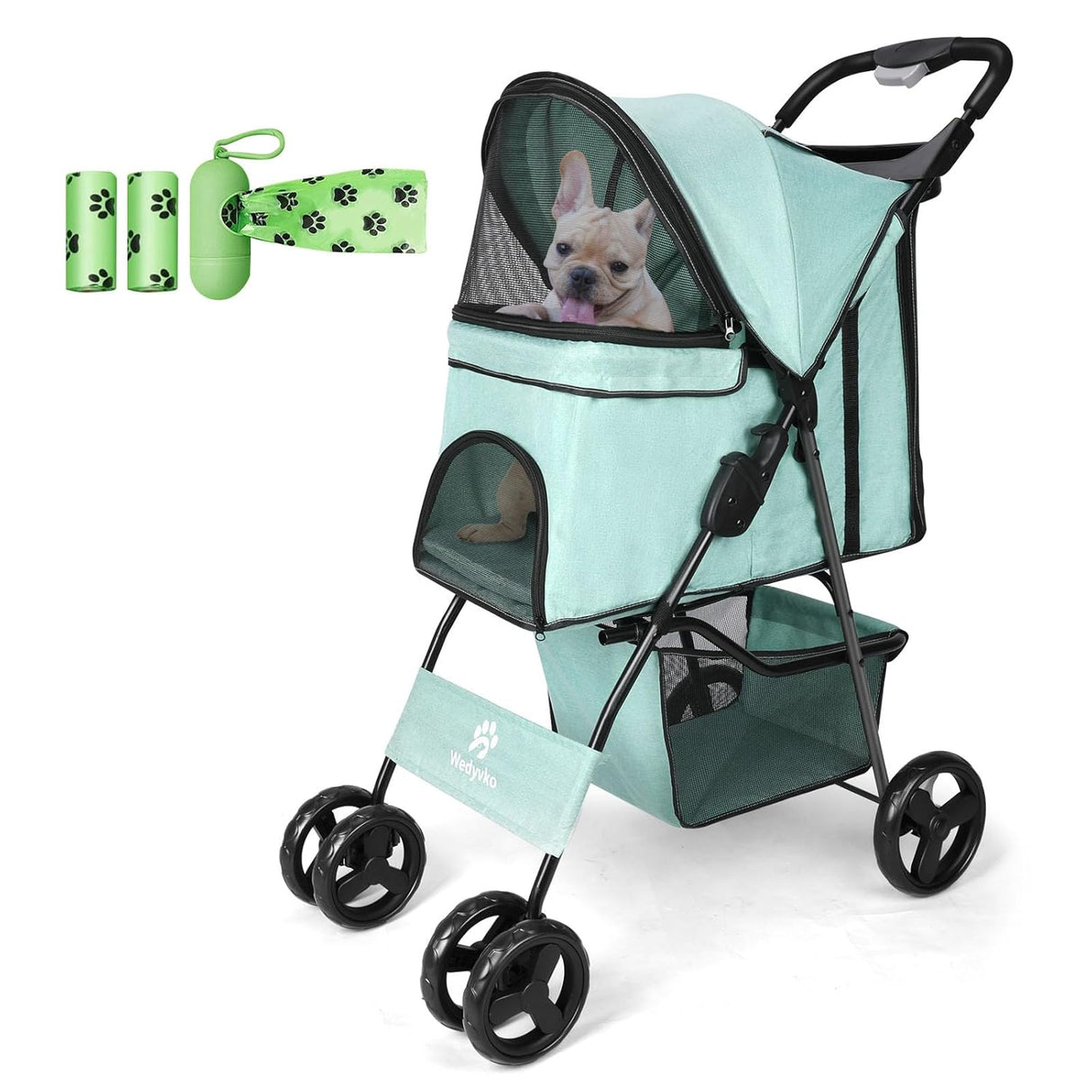 Carrito para Perros, Stroller, Plegable y Ligero, Modelo Jogger
