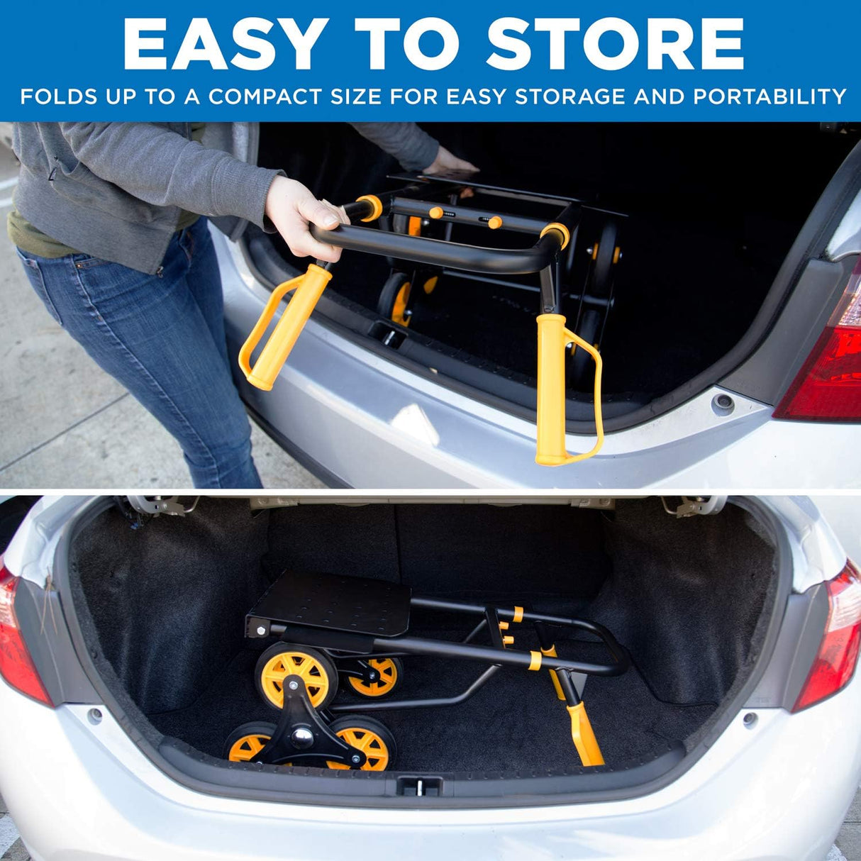 Carretilla Escaladora Mount-It! 330 lb Capacidad, Plegable