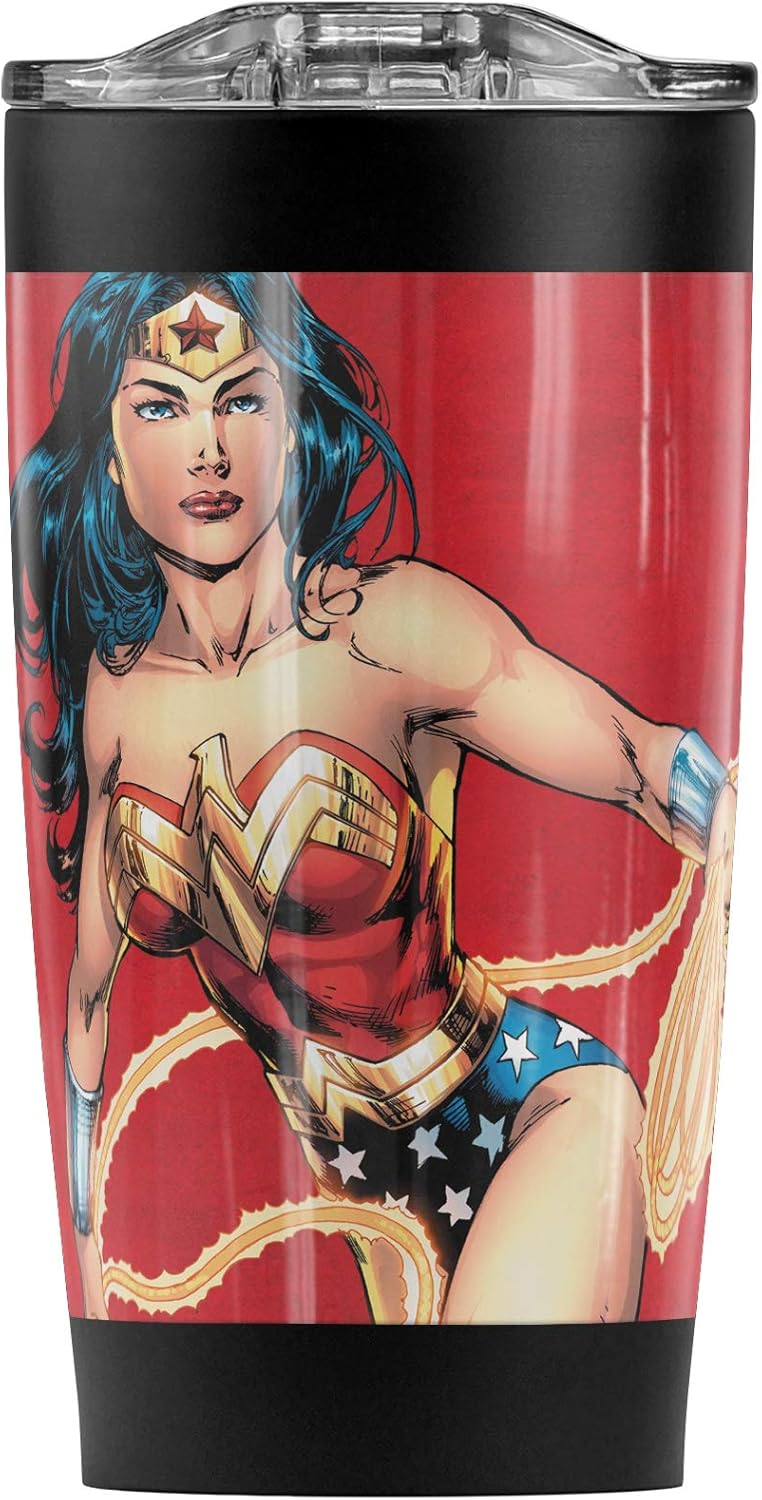 Taza de Viaje Wonder Woman 20 oz Acero Inoxidable Aislada