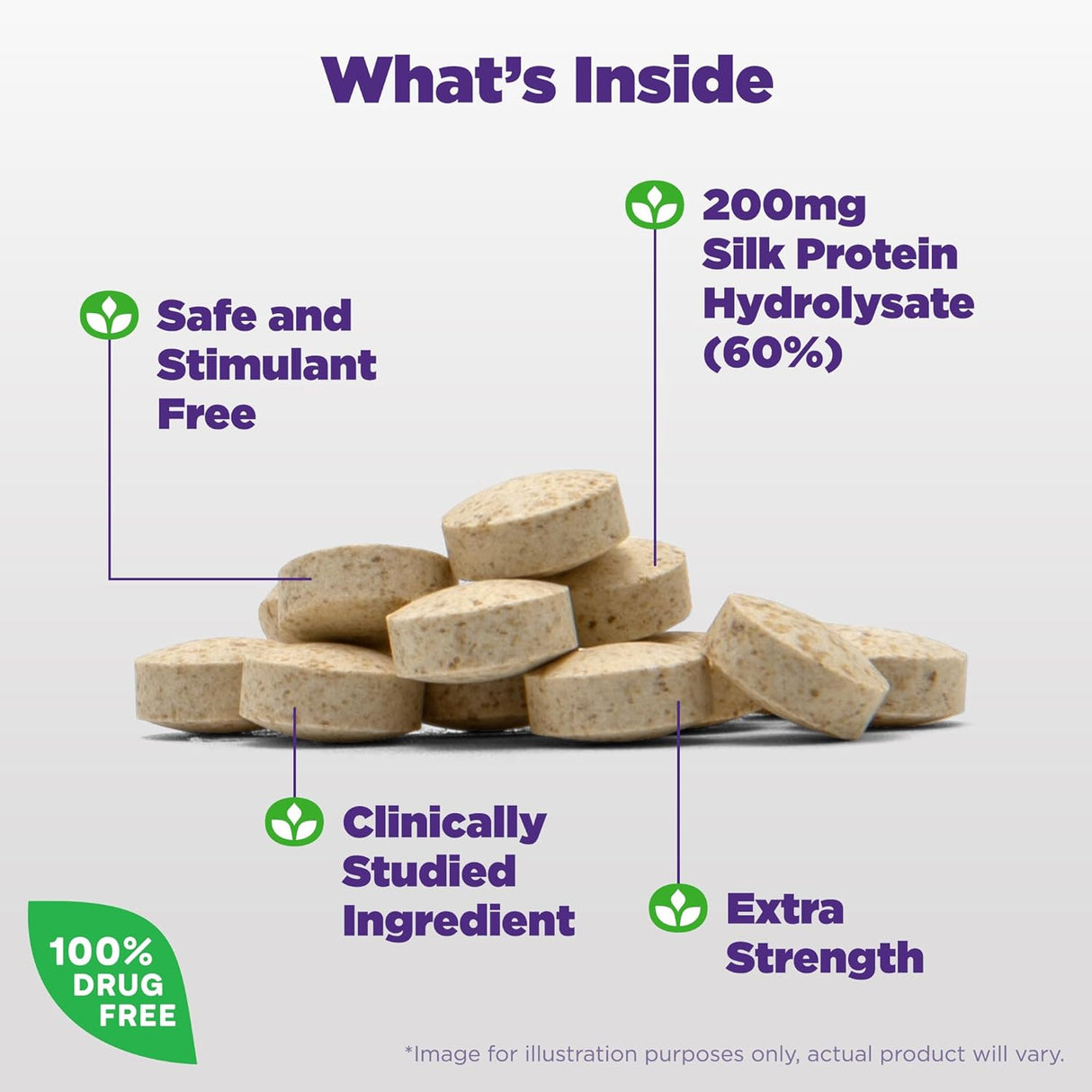 Suplemento Natrol Cognium Memoria Extra Fuerte 200mg, 60 Tab.