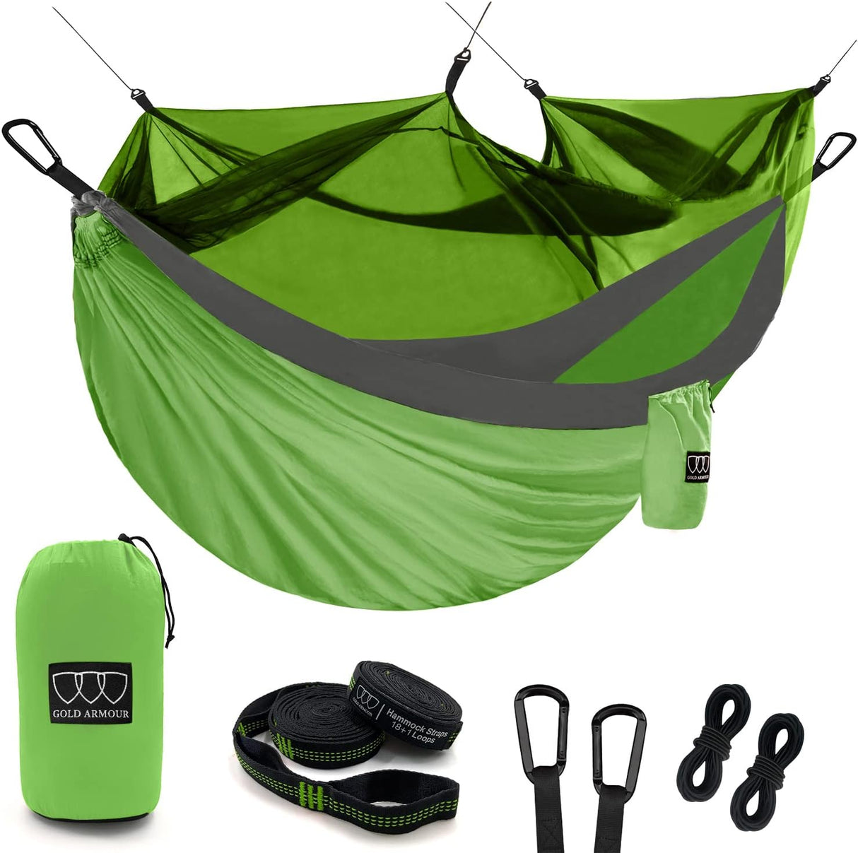 Hamaca Doble con Mosquitera Gold Armour - Camping Esenciales