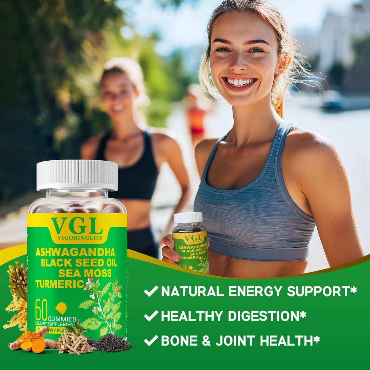 Gomitas Ashwagandha 10 en 1 para Estrés e Inmunidad - 60u