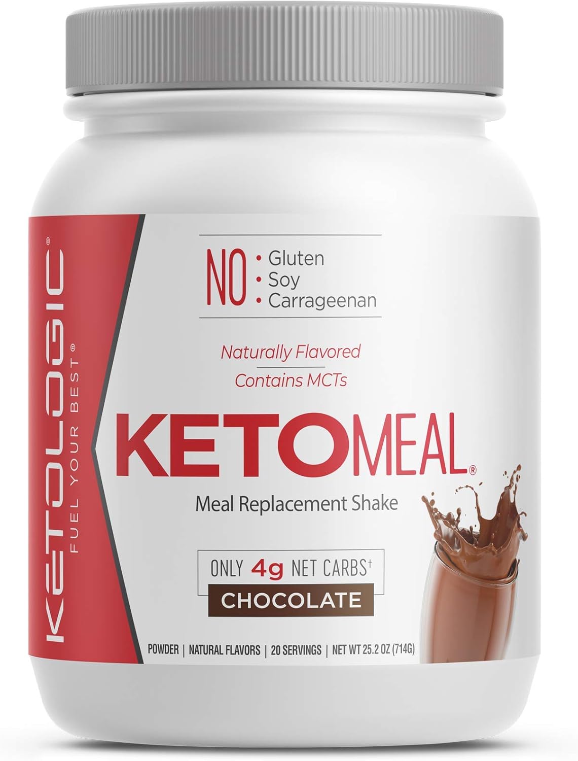 Suplemento Keto Meal polvo de batido de repuesto chocolate