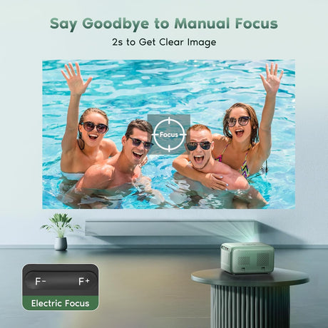 Proyector 4K TMY, WiFi y Bluetooth, 400 ANSI, portátil