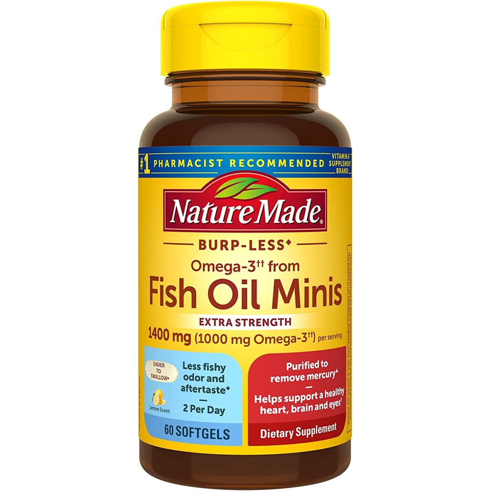 Suplemento Burp-Less Omega-3 del aceite de pescado de 1400mg
