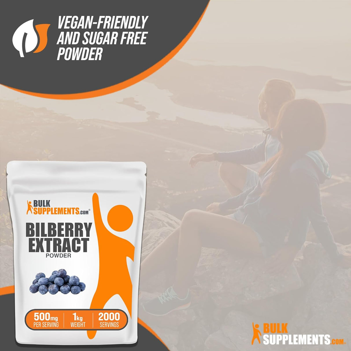 Suplemento Extracto de Arándano para Ojos, Sin Gluten, 500mg