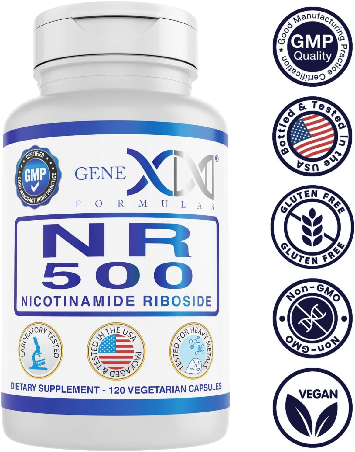 Nicotinamida Ribósido 500mg - Precursor de NAD+ para Envejecimiento