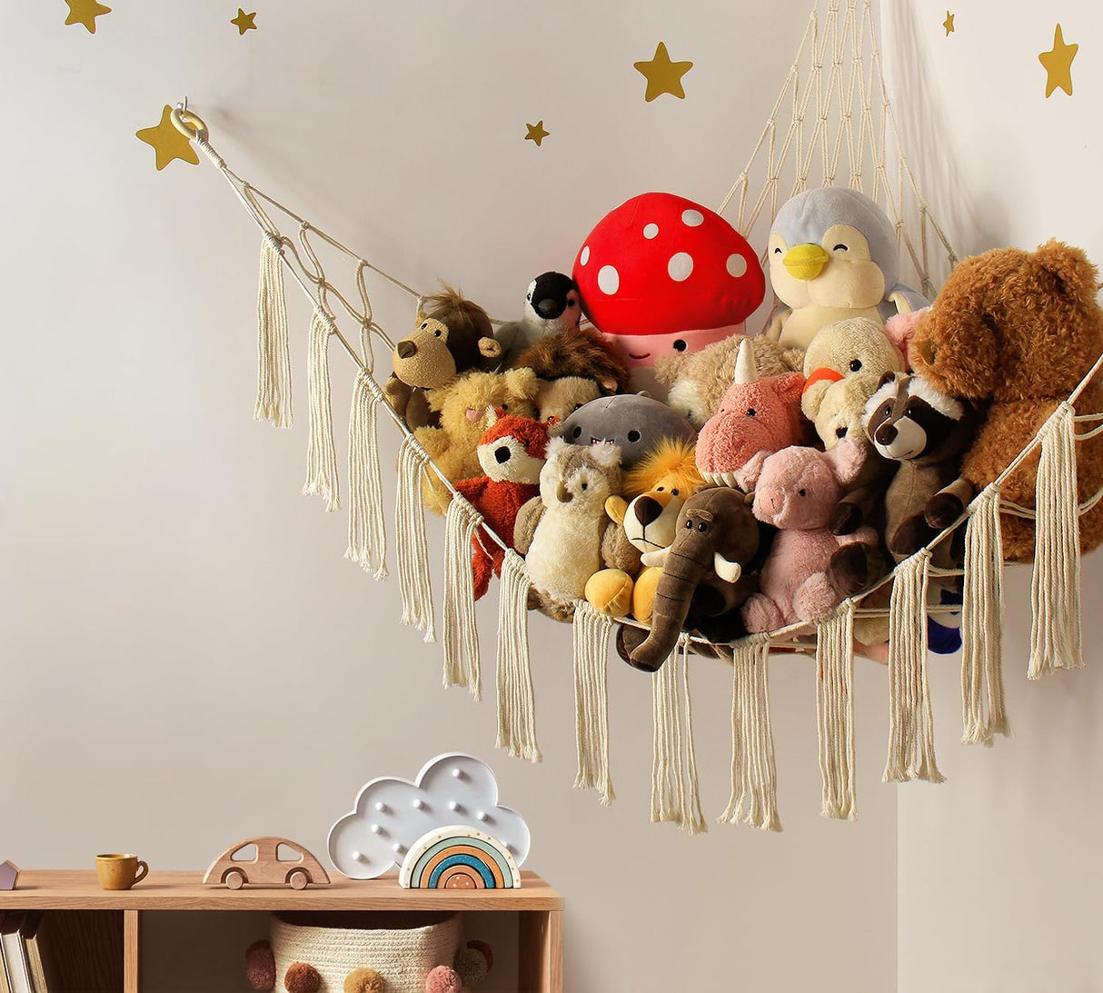 Hamaca de Almacenamiento para Peluches - X-Large con Luz LED