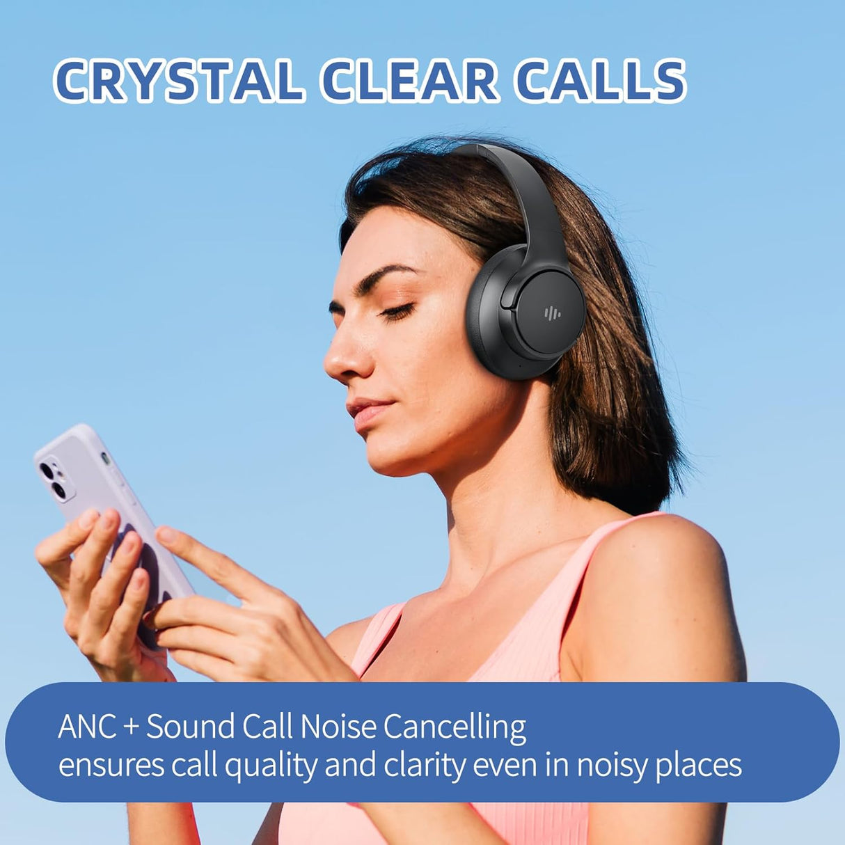 Auriculares Inalámbricos con Cancelación Activa de Ruido, 70H