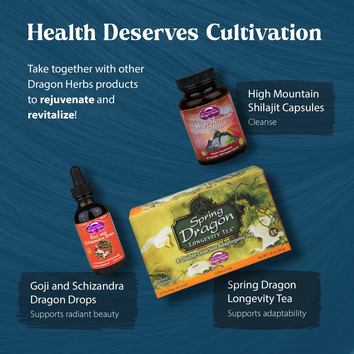 Dragon Herbs He Shou Wu Suplemento para apoyo inmunológico