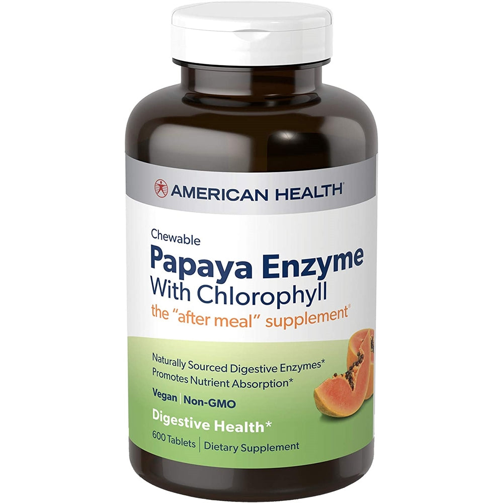 Suplementos Alimenticios de papaya con clorofila masticables