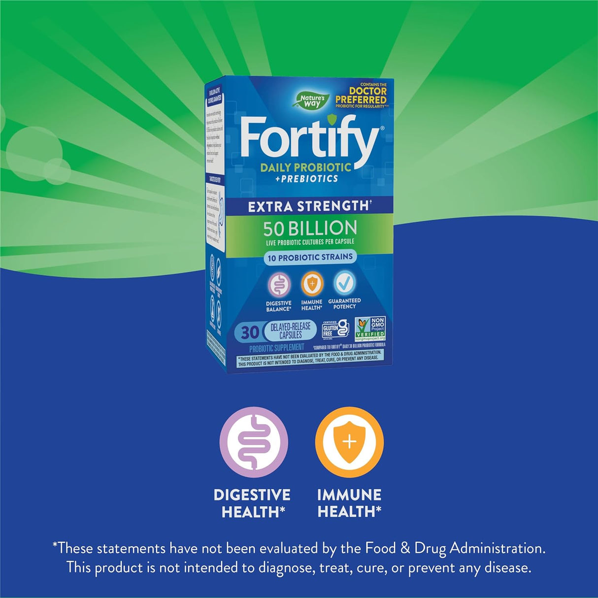 Suplemento Nature's Way Fortify Daily Probiotic + Prebiótico