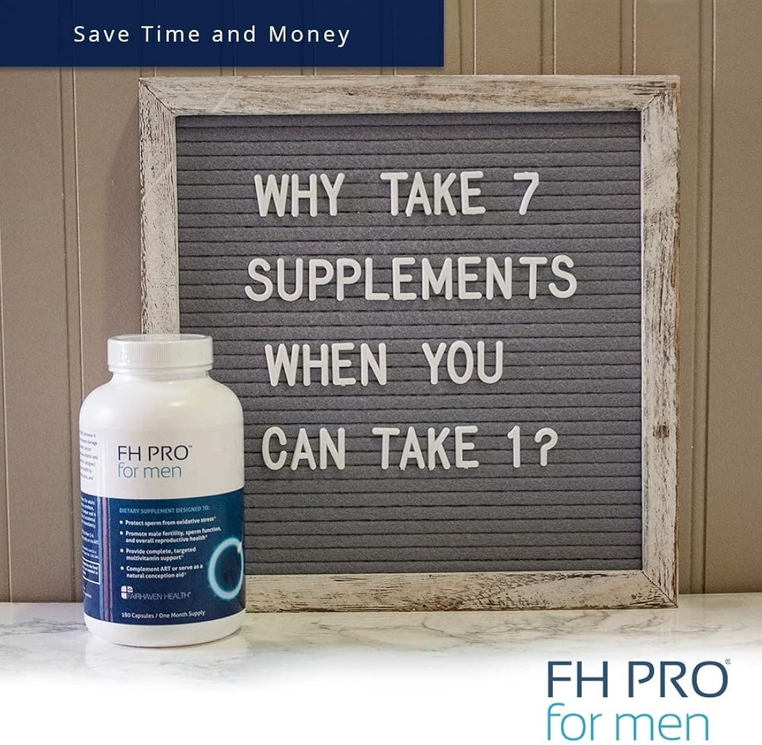 Suplemento de fertilidad premium para hombres 180 cápsulas