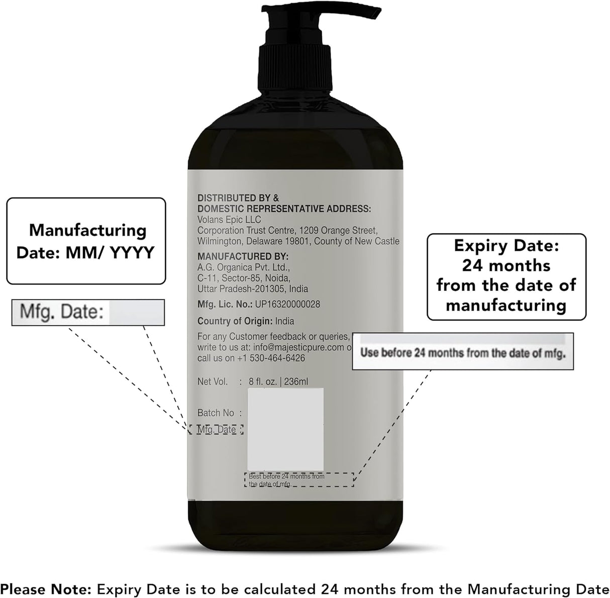 Aceite de masaje de coco con aroma calmante MAJESTIC PURE