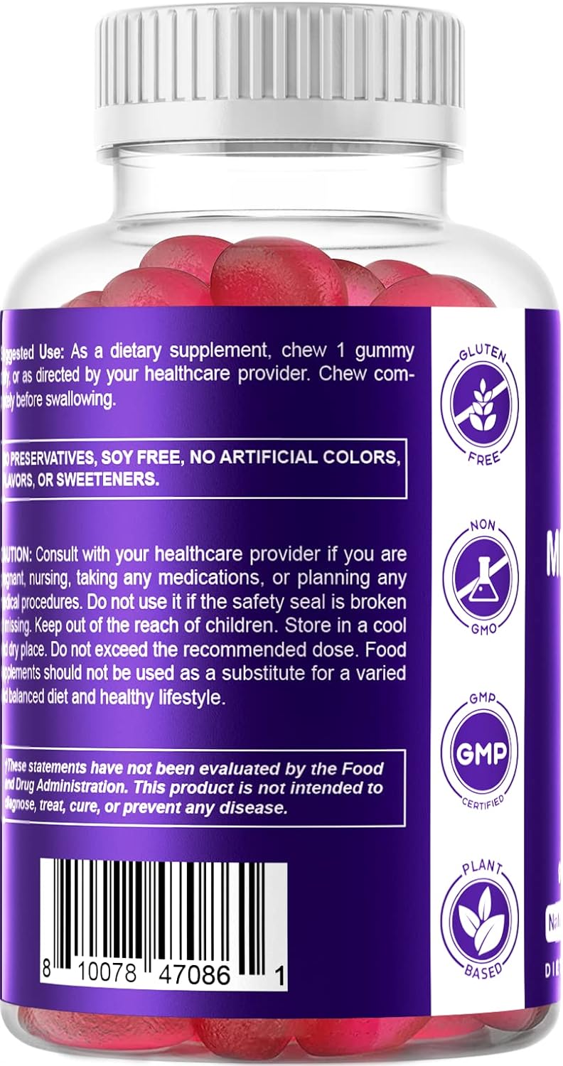 Vitamatic suplemento sin habito 10 mg por gomita 60 porc