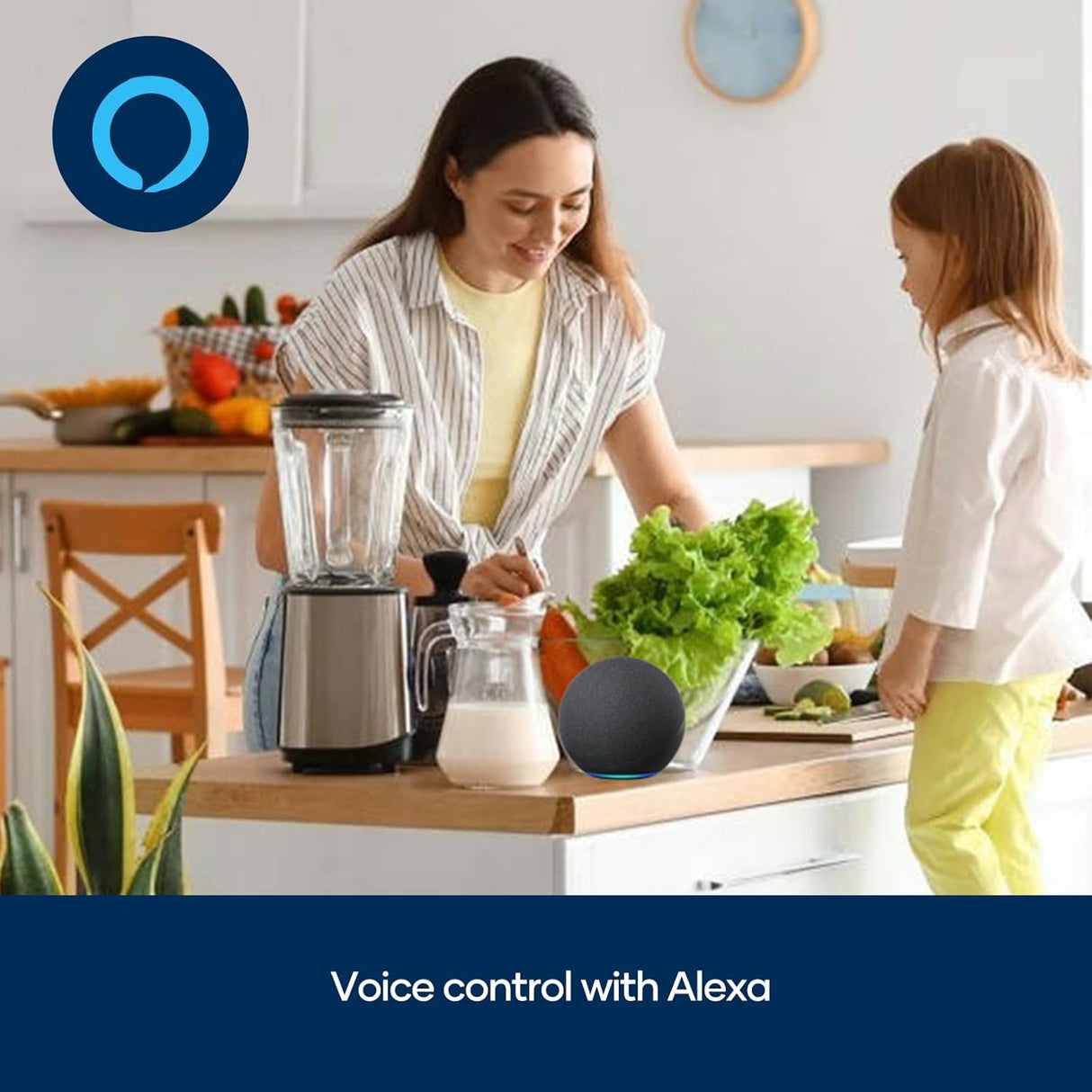 Sistema de Alarma WiFi, Inalámbrico, Compatible con Alexa
