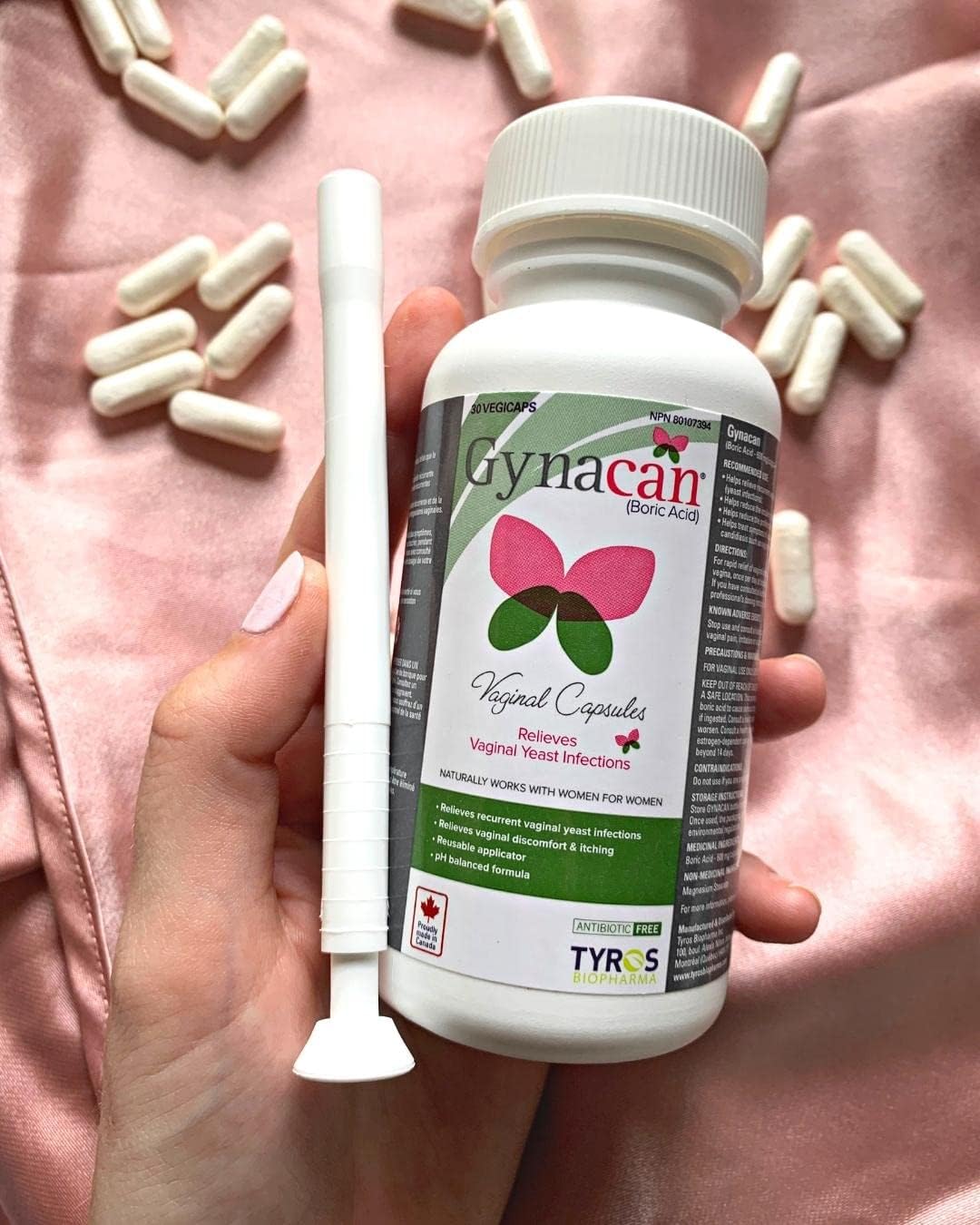 Ácido bórico 600 mg-Cápsulas vaginales Alivia las infeccion